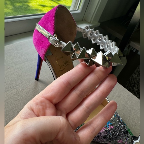 Christian Louboutin multi-colored Heel Shoes EU 38.5 - Picture 11 of 11